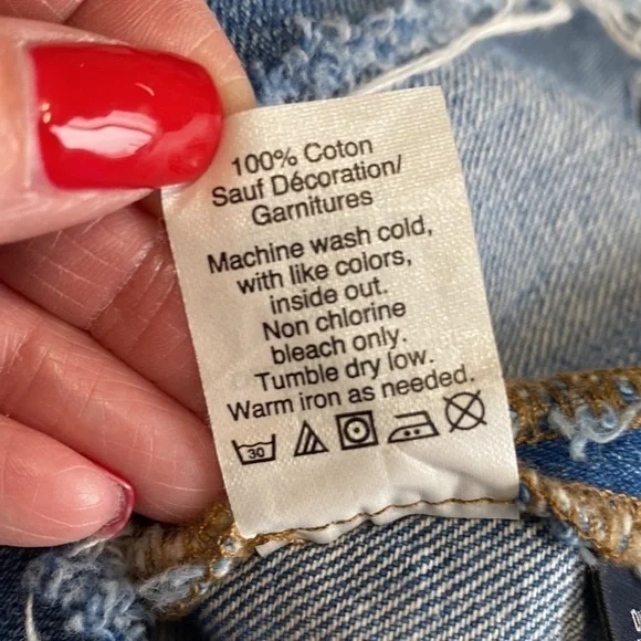 Madewell McCarren Raw-Hem Jean Skirt Size 27